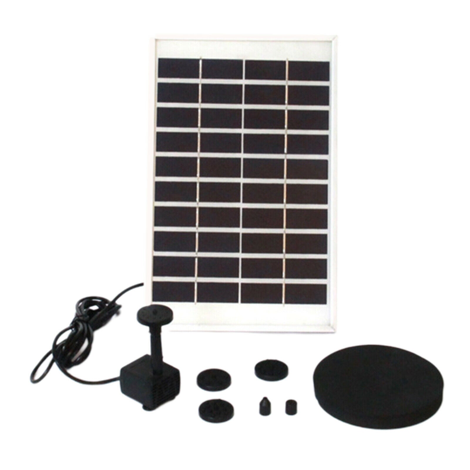 5.0W Solar Fountain Pump Solar Water Pump Floating Fountain with 6 Nozzles