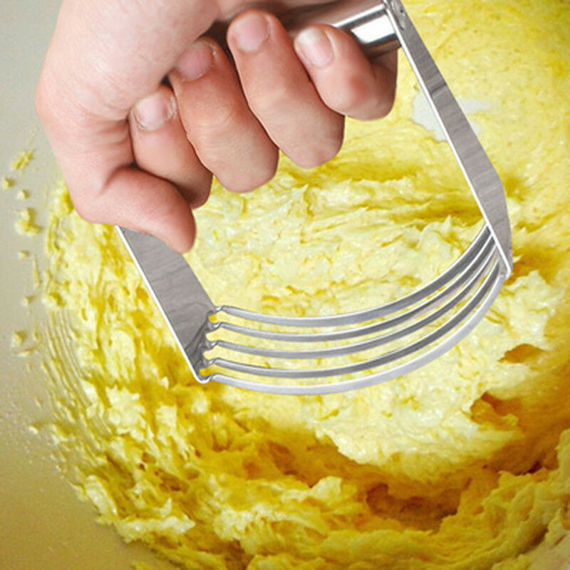 Stainless Steel Pastry Dough Cutter  Mixer Whisk Baking Kitchen Craft JfJ.l8