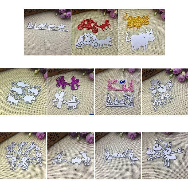 Rat Group Metal Cutting Dies Stencil Scrapbooking DIY Album Stamp Paper Emboss
