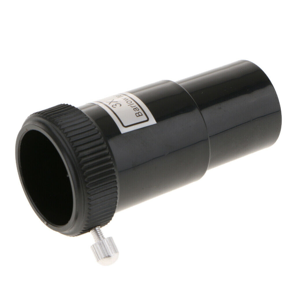 Plastic 0.965'' 24.5mm 3X Barlow Lens Multi-coated for Telescope Eyepiece