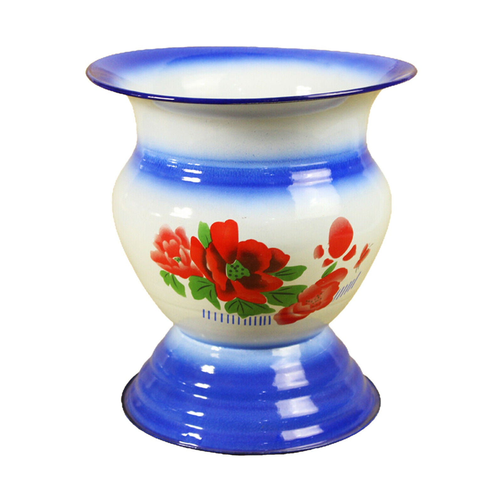 Beauty Chinese Enamel Fruit Container Food Champagne Holders Home Decor