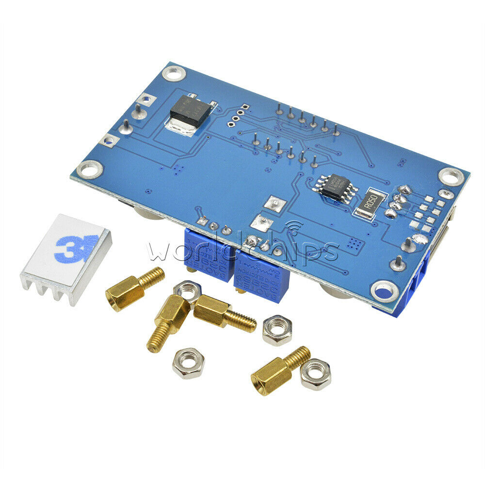 New 5A CC CV W/ USB Voltmeter LED Drive Step-down Lithium charger Power Module