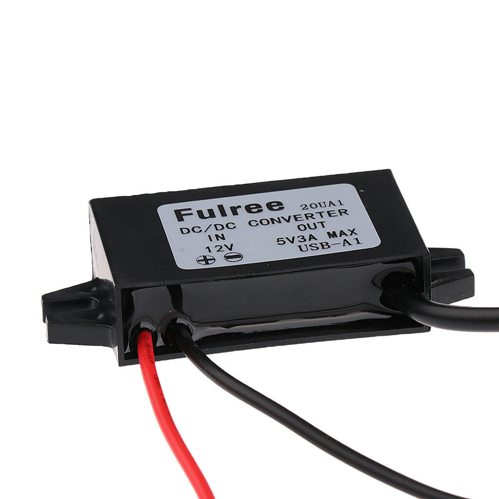 DC 12V to 5V Converter Power Inverter Right Angle Micro USB Charger Cable