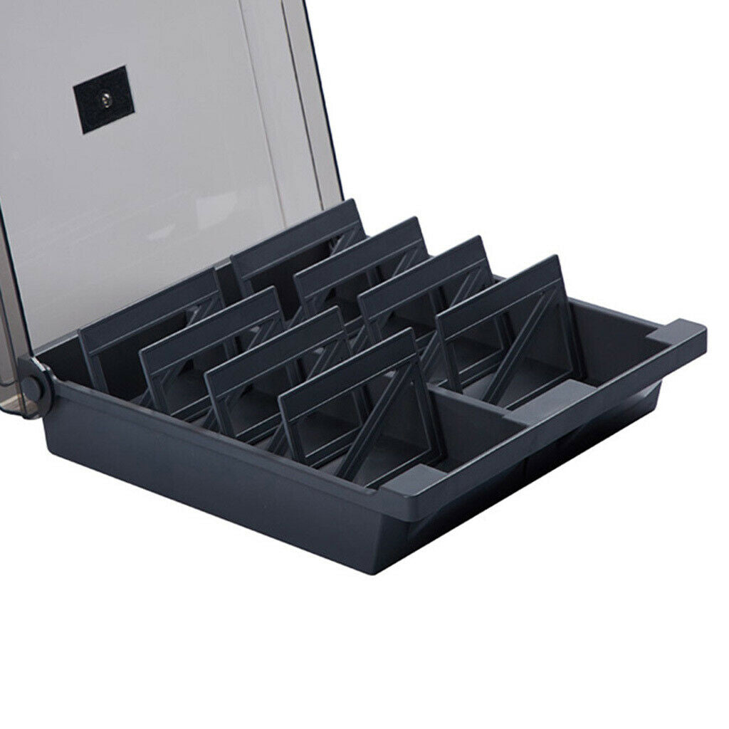 Business Card Holder ID Card Organizer 8 Divider Up to 1000 Standard cards