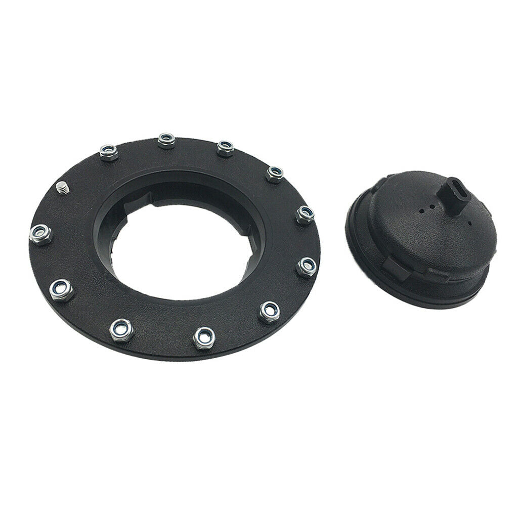 Universal Black Car Fuel Tank  + Filler Plate + Fitting Set