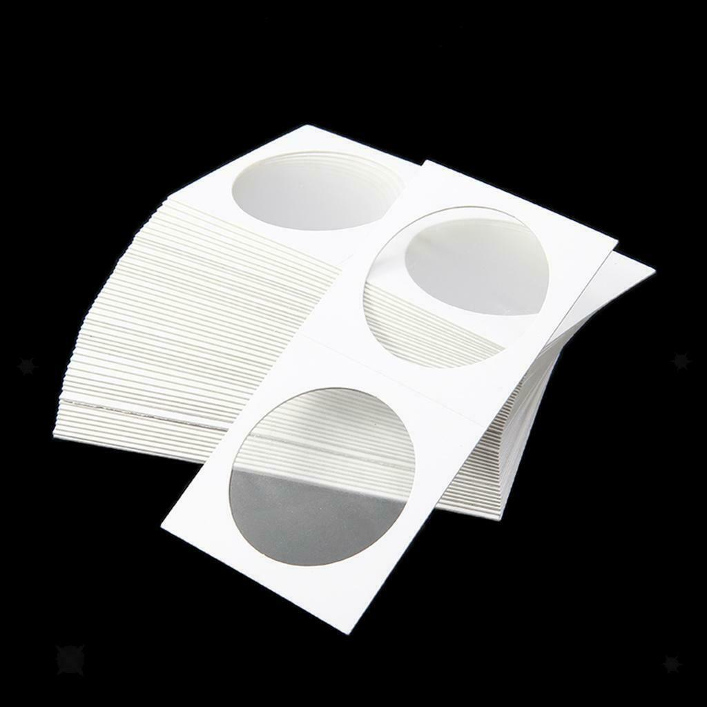 50 Pieces Cardboard Coin Collecting Holder 2x2 Coin Flips Assorment - 25mm