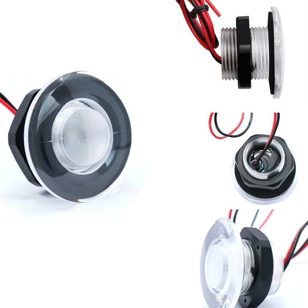 4 Pieces Car Marine Boat Yacht Blue LED Deck Step Stair Lights 12V