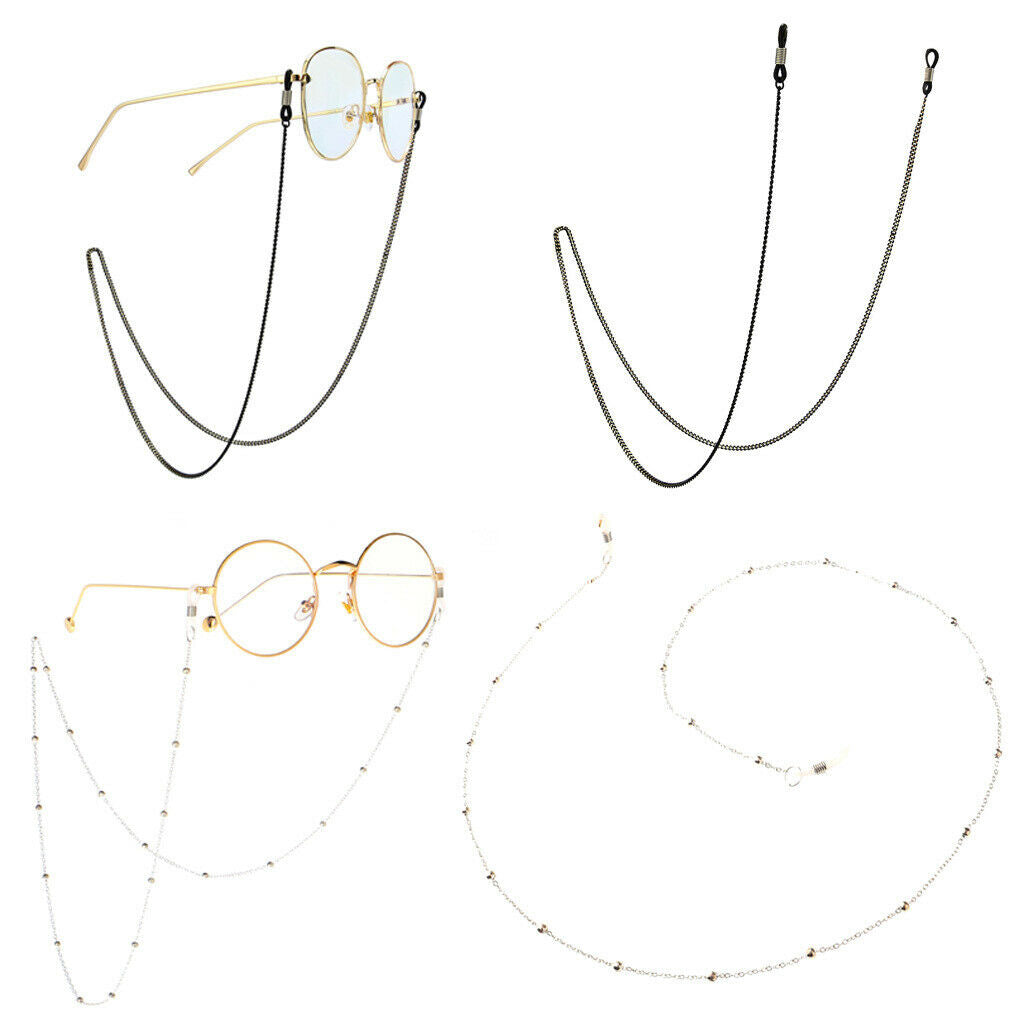 2X Eyeglasses Sunglasses Holder Retainer Glasses Neck Cord Chain String Rope