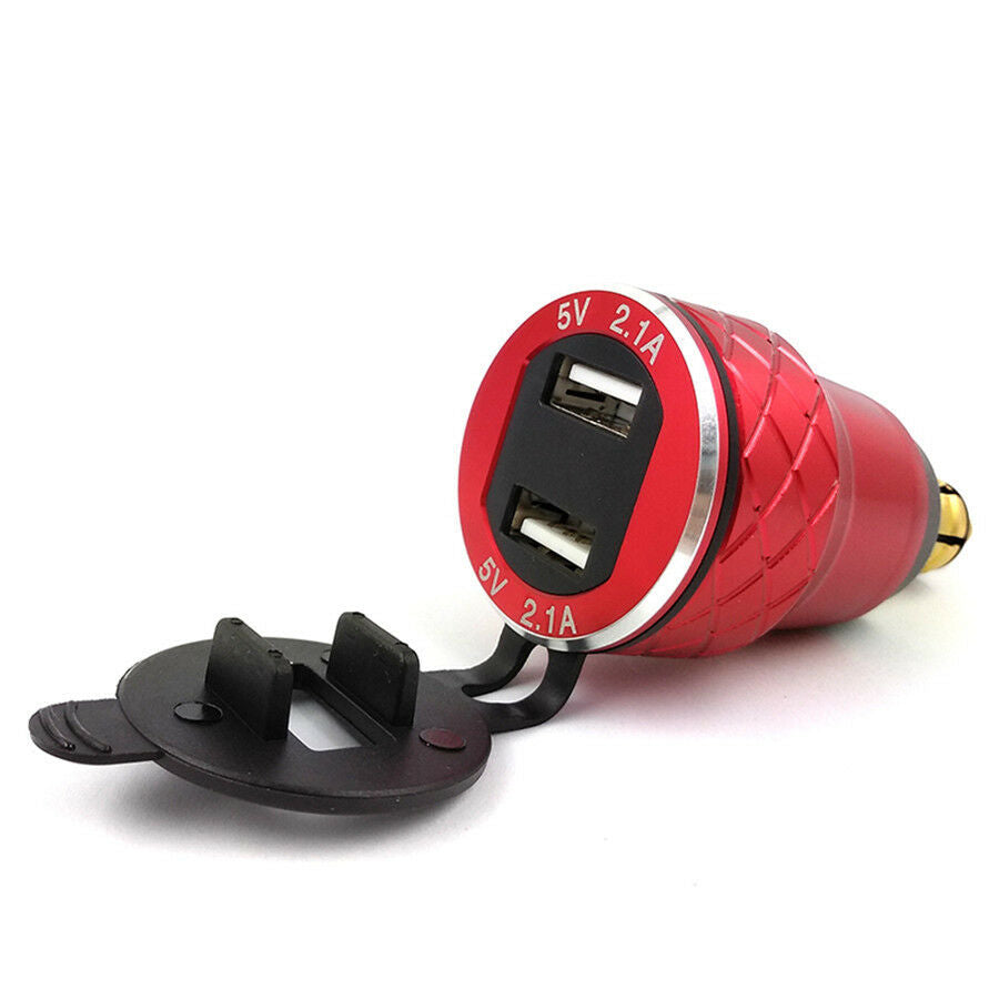 4.2A USB Charger For BMW Motorcycle F700/R1200 GS R1200RT  LED Voltage Display
