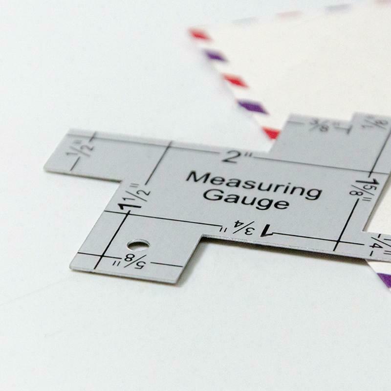 Premium Quilting Measuring Gauge Irregular Sewing Aluminum Ruler Clear Scales