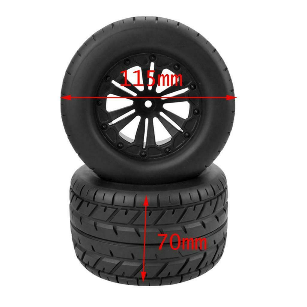 New RC Car 12mm Hex 4Pcs / Set Tires & Wheel for HSP HPI RC 1/10