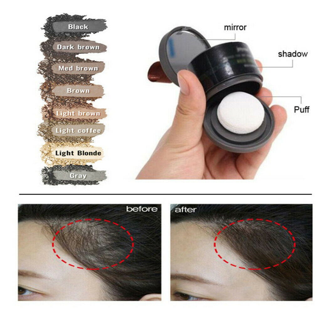 4g Hairline Repair Powder Hair Line Roots Cover Concealer Medium Brown