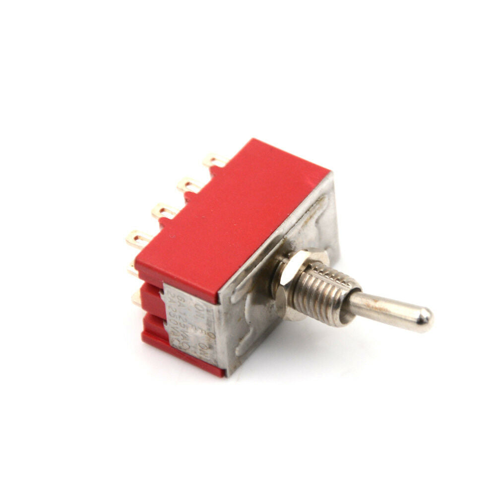 MTS-402 6A/125VAC 2A/250VAC 12 Pin 4PDT ON/ON 2 Position Mini Toggle Switc.l8