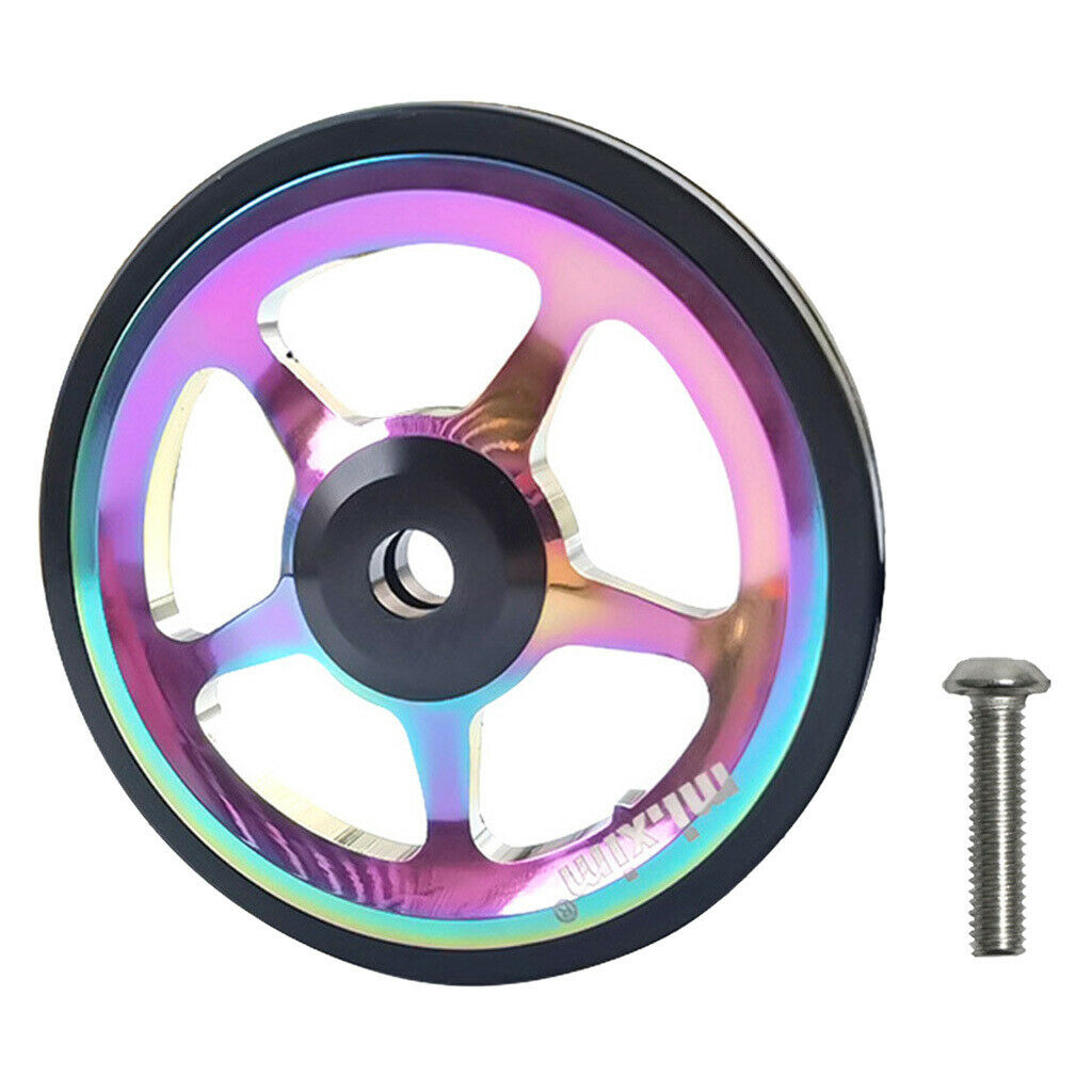 2x Deluxe Folding Bike Easy Wheel Bicycle Easy Wheel Repair For