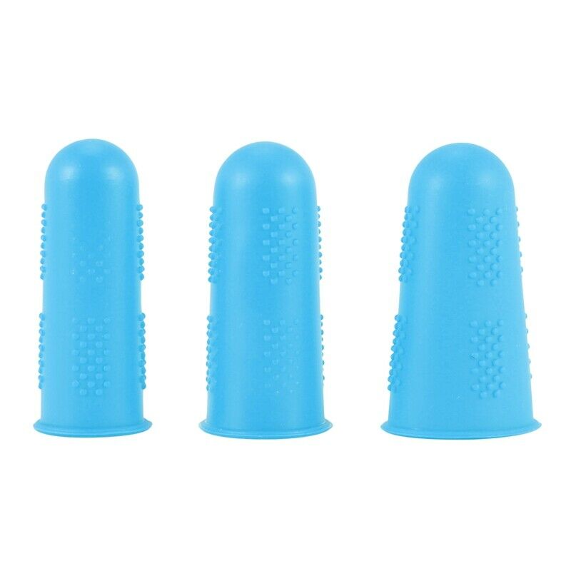 12 Pieces Hot Glue Finger Caps Silicone Finger Protectors for Hot Glue Wax RosD3