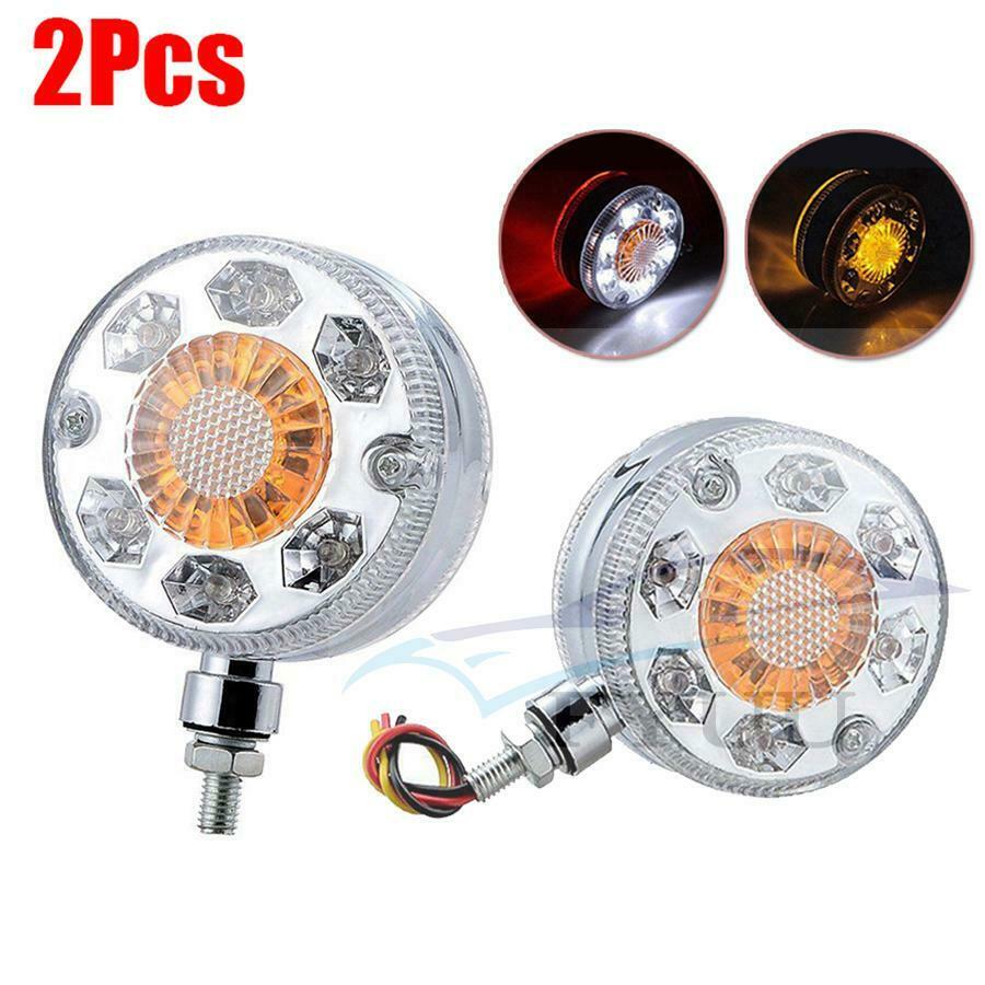 2pcs Truck Double Face Turn Signal Brake Lamps 24-LED double-sided marker light