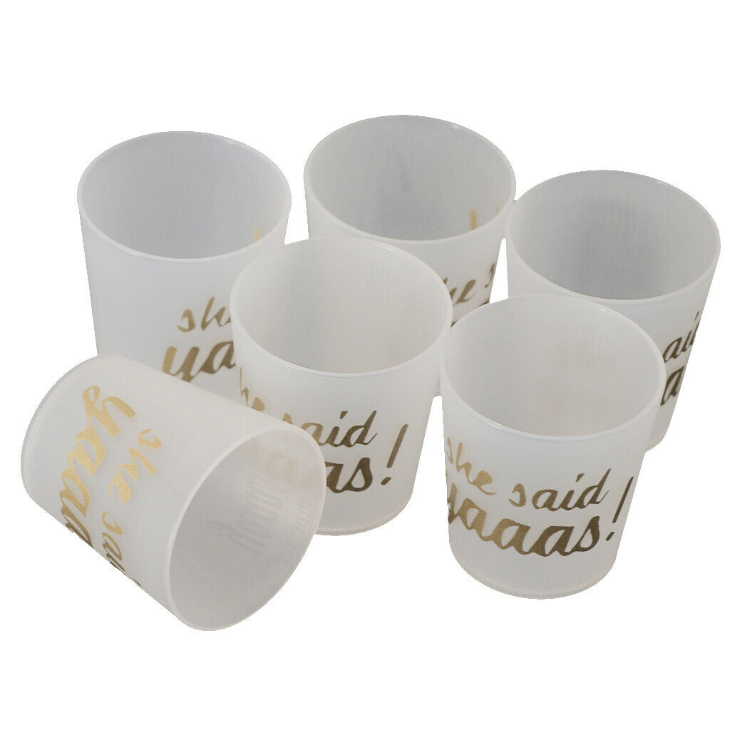 6pcs Plastic Ultra Clear Squat Cups is for Cupcake, Icecream, Cocktail Wine, for