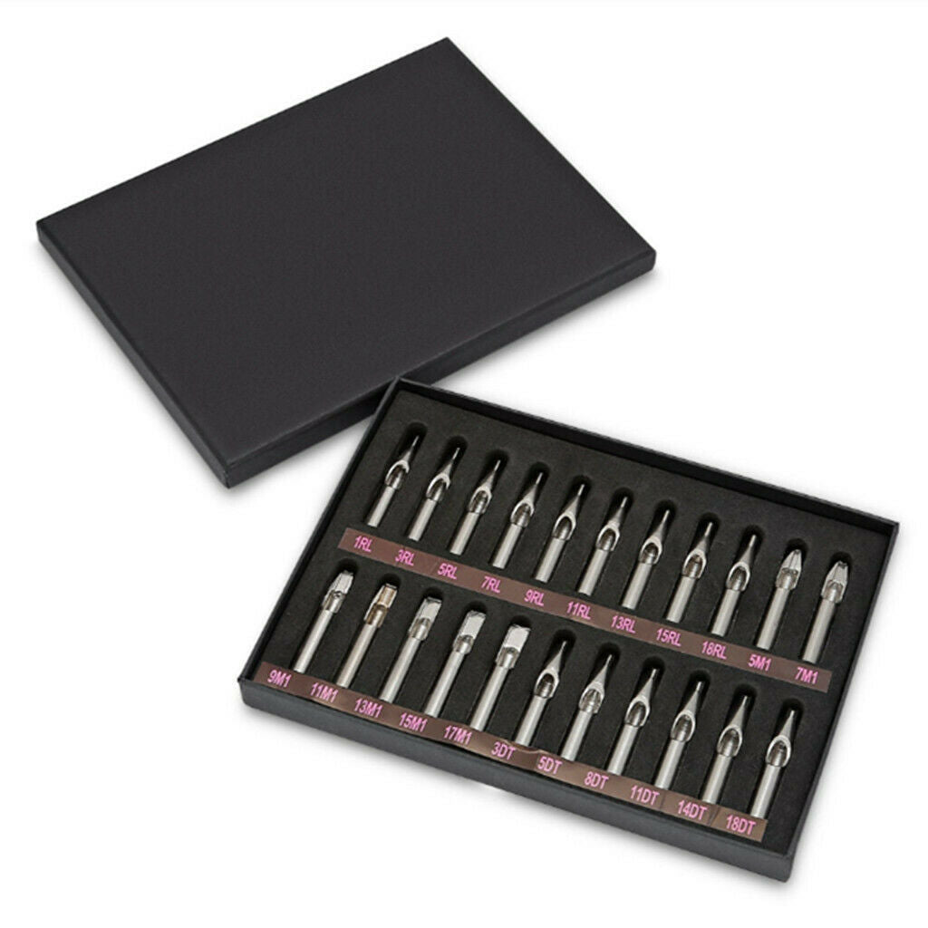 22 pcs tattoo nozzle tip needle tool