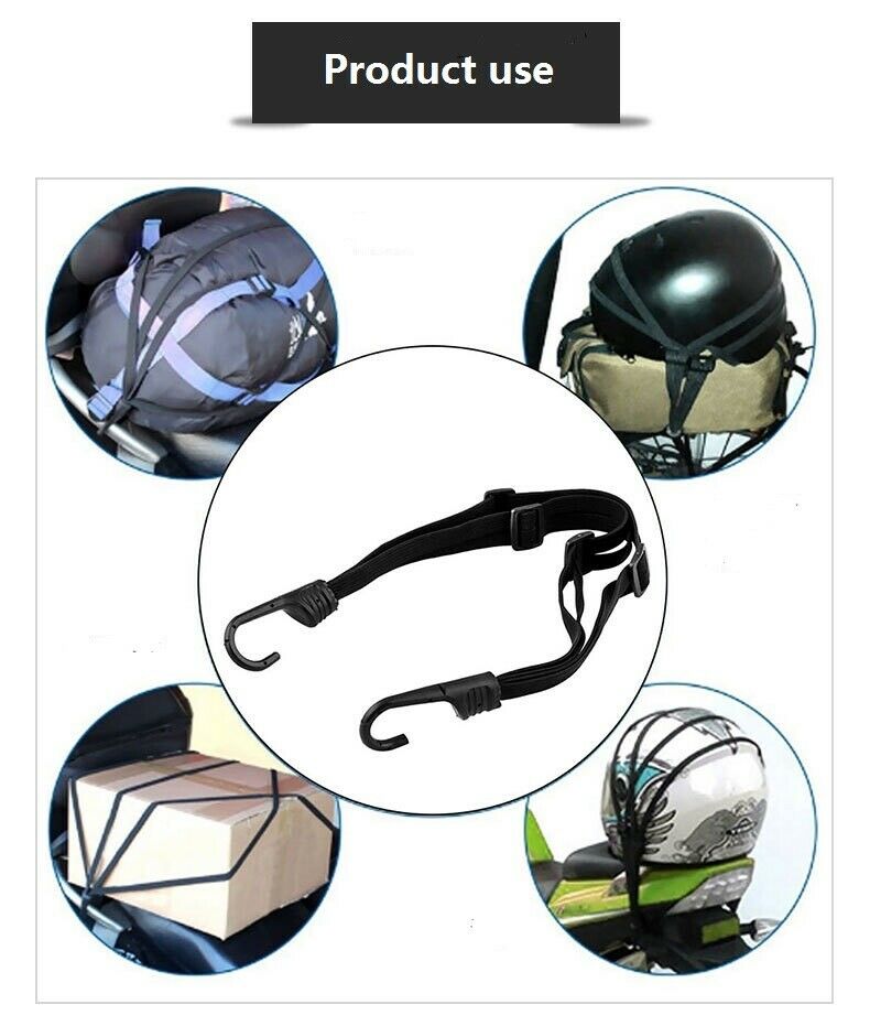 59cm Motorcycle Luggage Strap Motorcycle Helmet Gears Fixed Elastic Buckle Rope