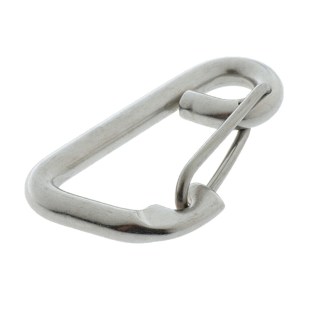 2x Stainless Steel Spring Snap Hook Quick Link Carabiner Climbing 10cm