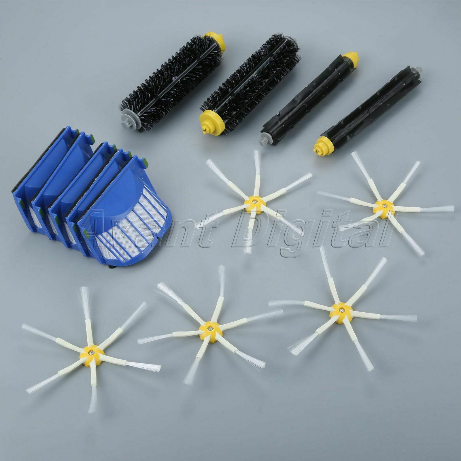 Side Brush 6-armed Filter Set Fit For iRobot Roomba 500 600 Series 620 630 Parts