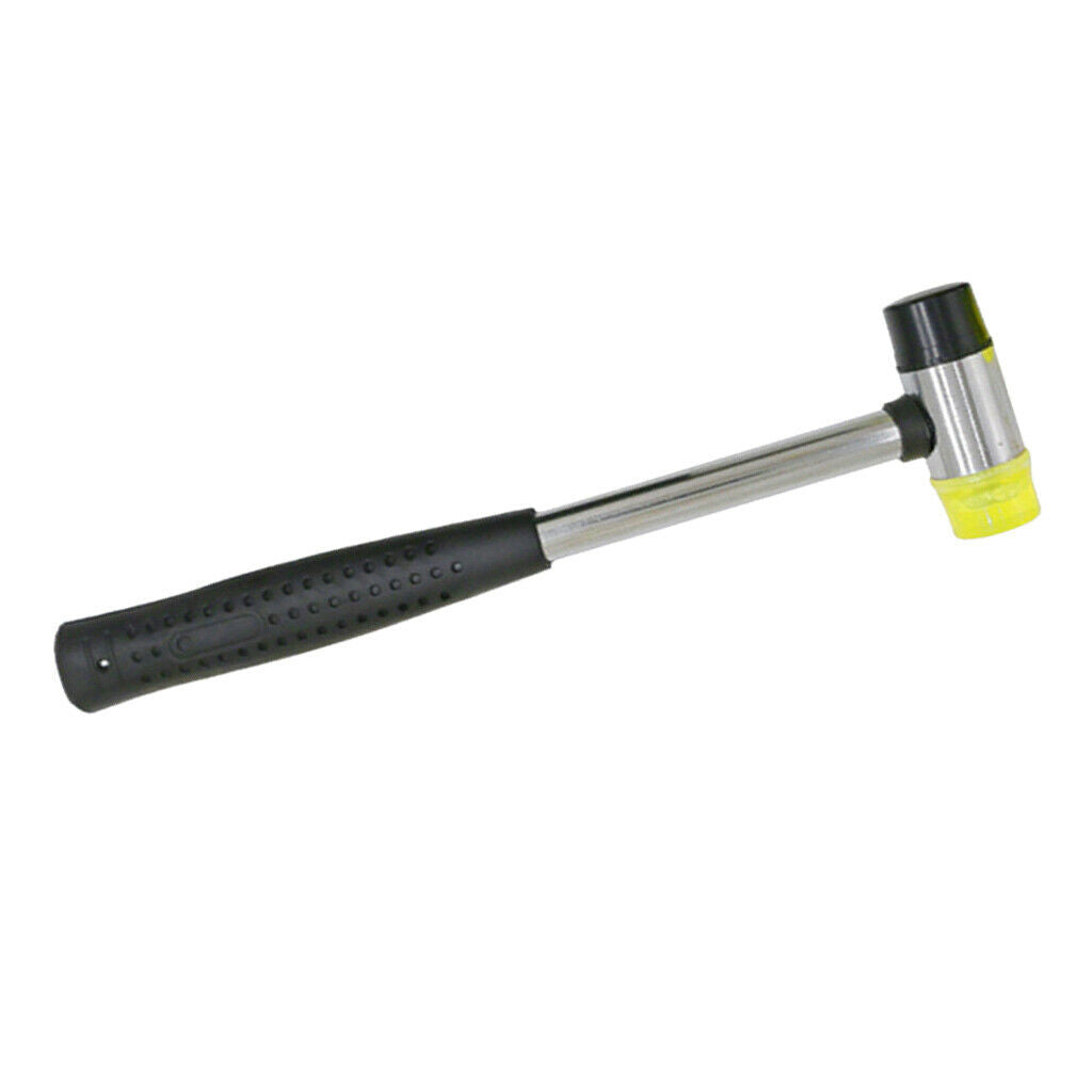 25mm Dual Head Plastic and Rubber Hammer Mallet for Jewelry, Leather Crafts,
