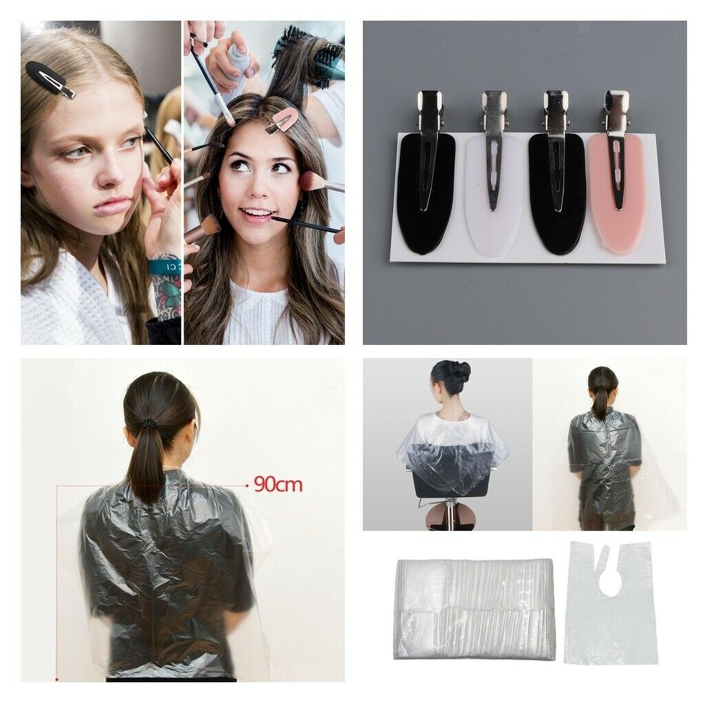200x Waterproof Disposable Hair Cutting Cape Hairdresser Barber Home Capes
