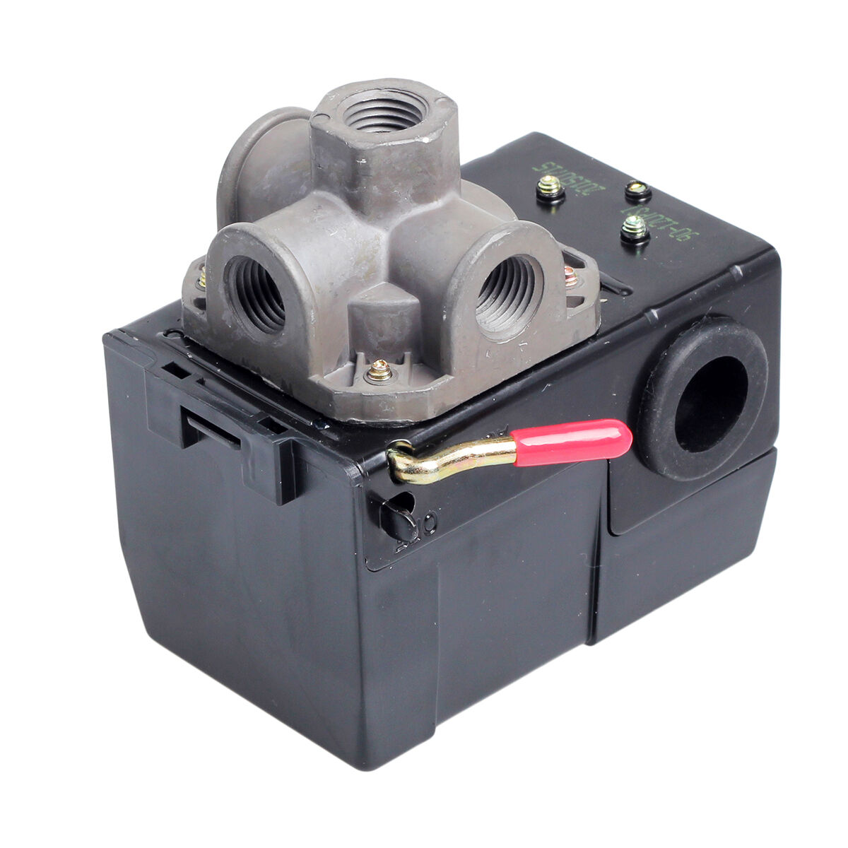120PSI 4 Port Unloader On/Off Lever Air Compressor Pressure Switch Control Valve