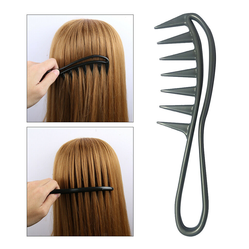 Salon Hair Combs Hairdressing Shower Comb Jumbo Unisex Shark-Tooth Detangler