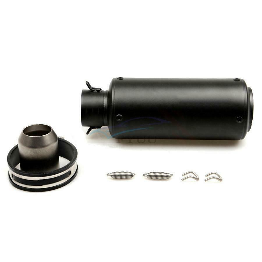 Stainless Steel Universal Inlet 36-51mm Motorcycle Exhaust Pipe Muffler With Net