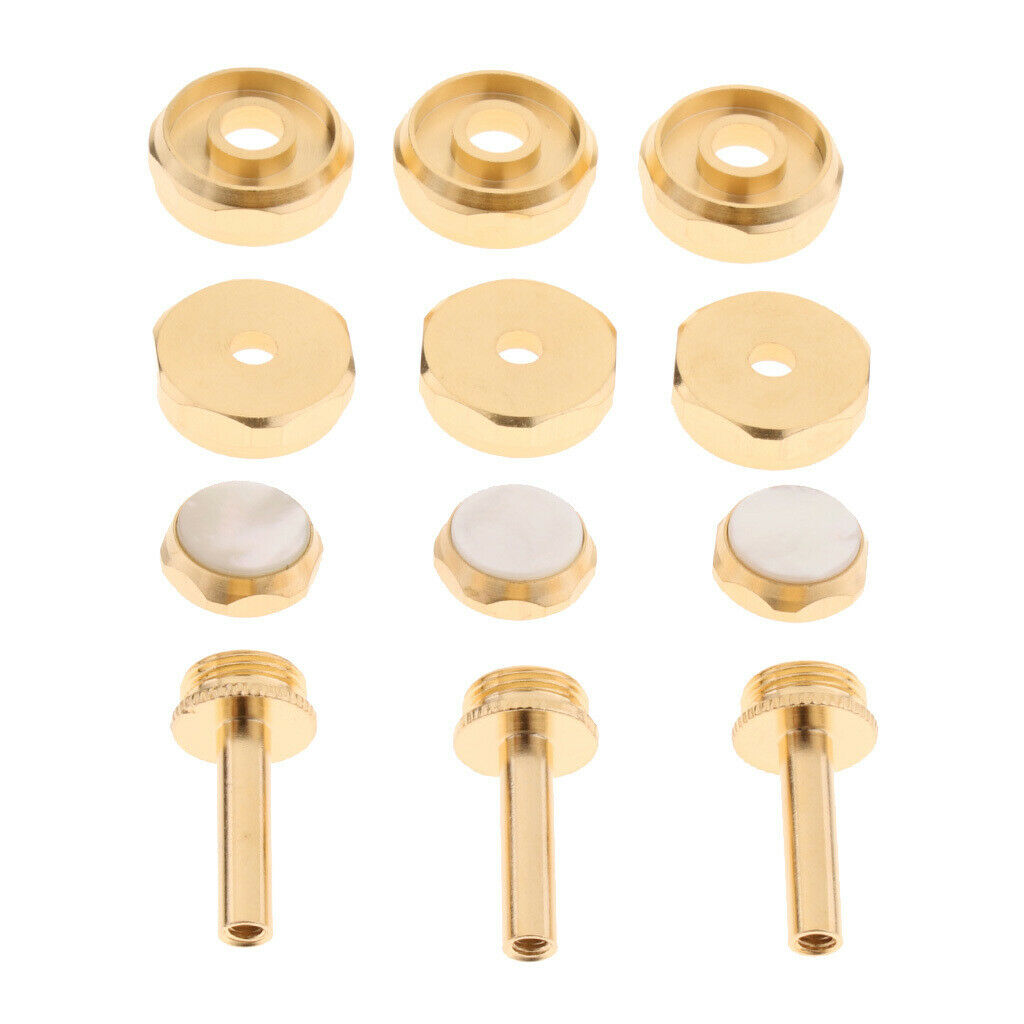 Set Parts Trumpet Repair Finger Buttons Connecting Rod Piston for 16mm Trumpet