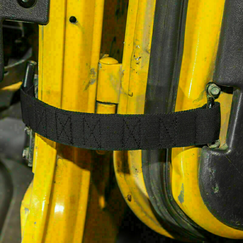 Black Car Door Limit Strap Bandage Rope ForWrangler TJ 1997-2006 2PCS CN