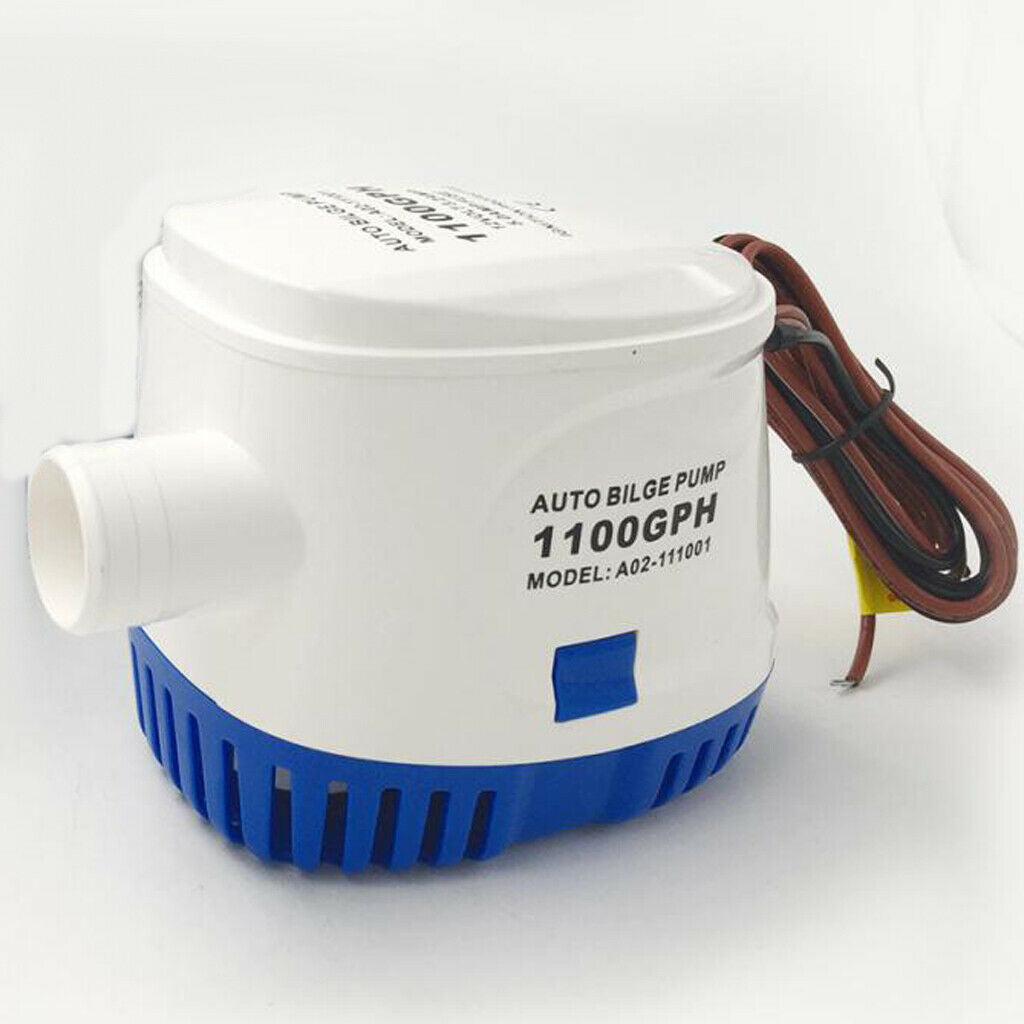 12V 1100GPH Boat Marine Submersible Auto Bilge Water Pump Float Switch