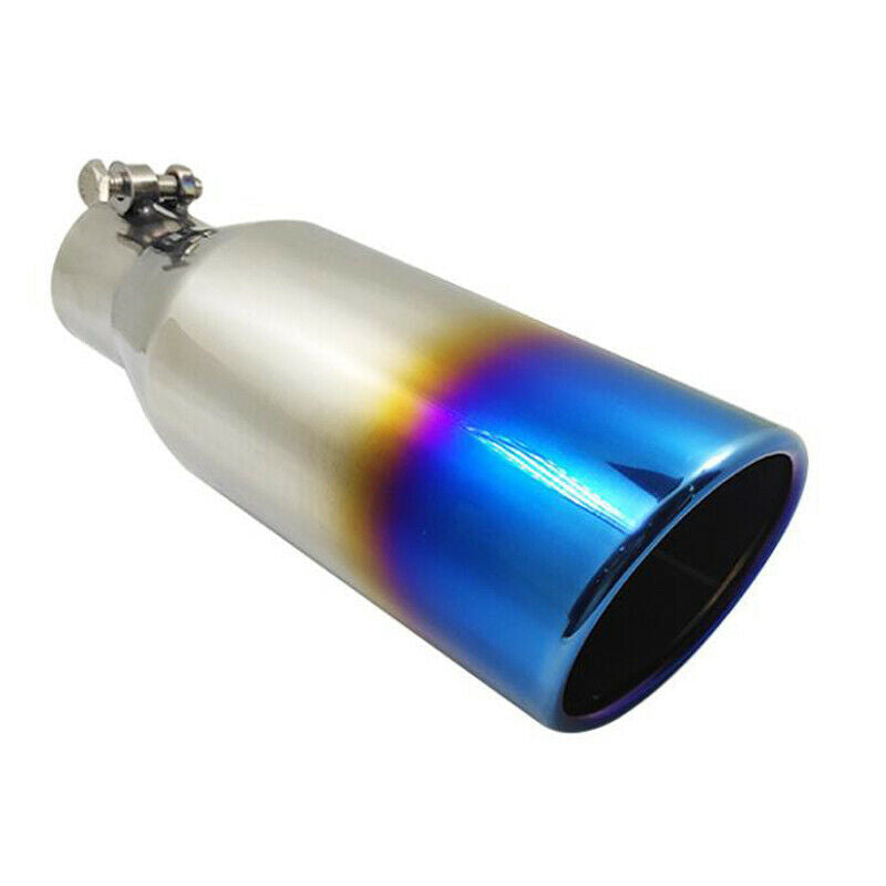 64mm Inlet Car Exhaust Tip Tail Pipe Trim Universal Muffler Stainless Steel 1PCS