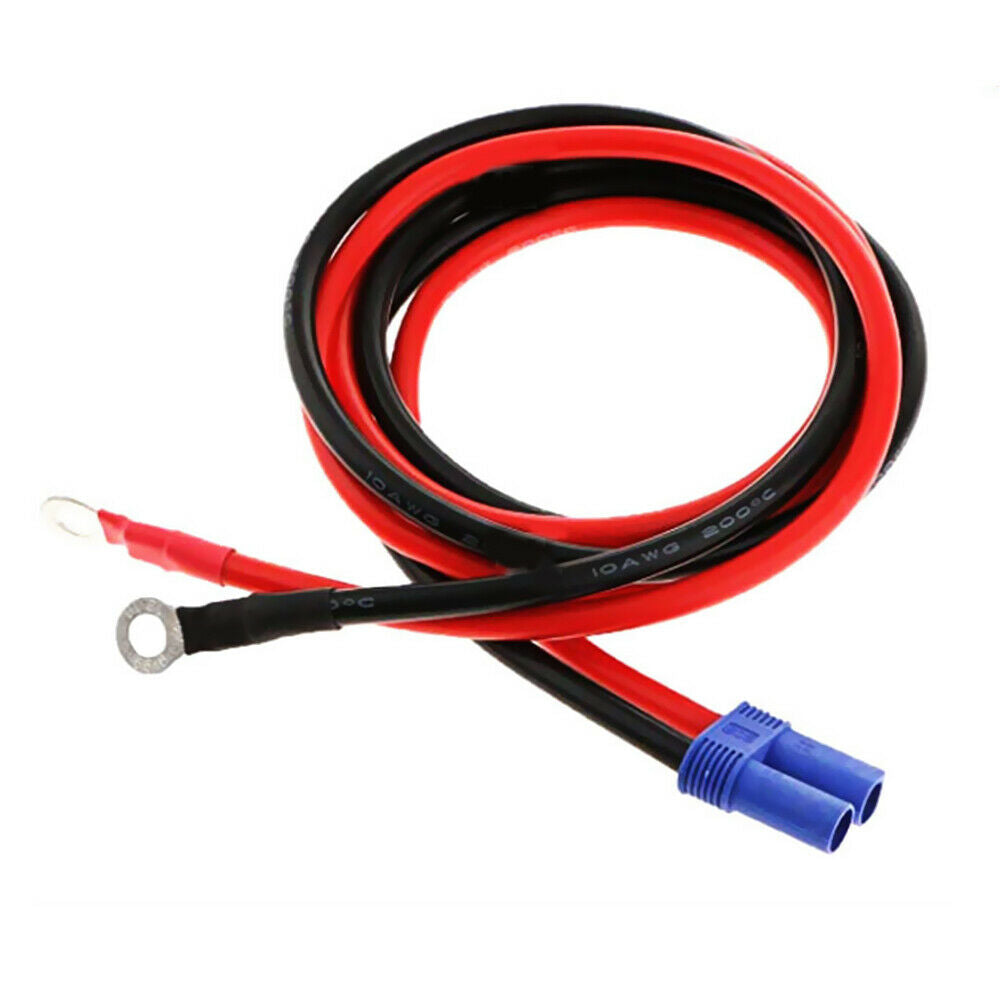 10WAG 50cm 12-36V EC5 Female Connector to Ring Terminal Extension Cord Cable