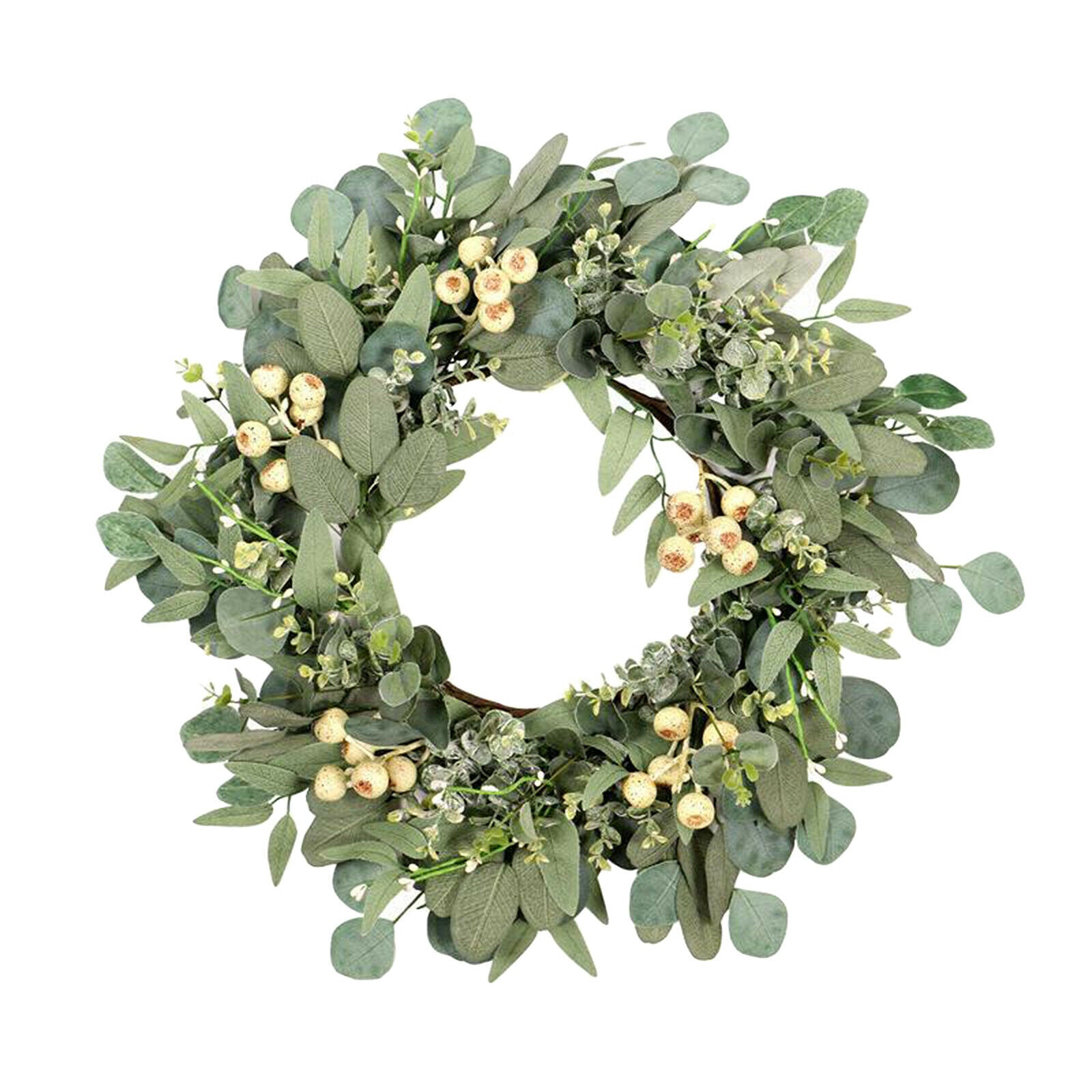 22'' Eucalyptus Wreath Front Door Large Garland Wedding Party Festival Decor