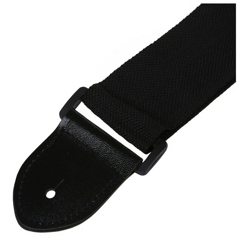 Adjustable Guitar Strap Band Acoustic Electric 132 x 6cm Black Y7L2