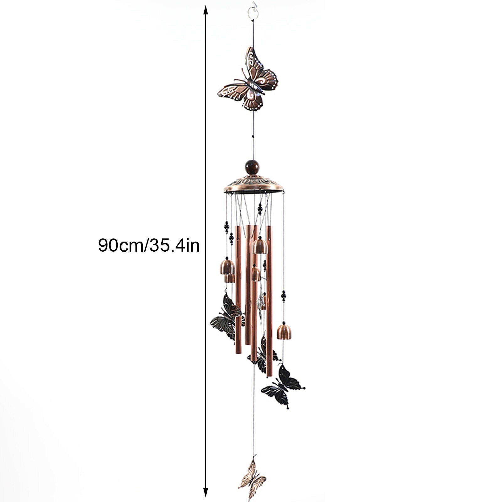 4Tubes Metal Windchime Chapel Bells Wind Chimes Outdoor Garden Home Decor