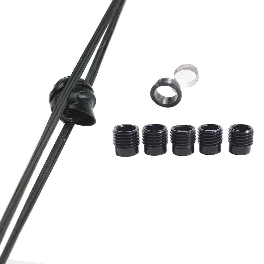 Archery 45 Degree Compound Bow Peep Sight Housing Clarifier Lens Aperture 7 Kit