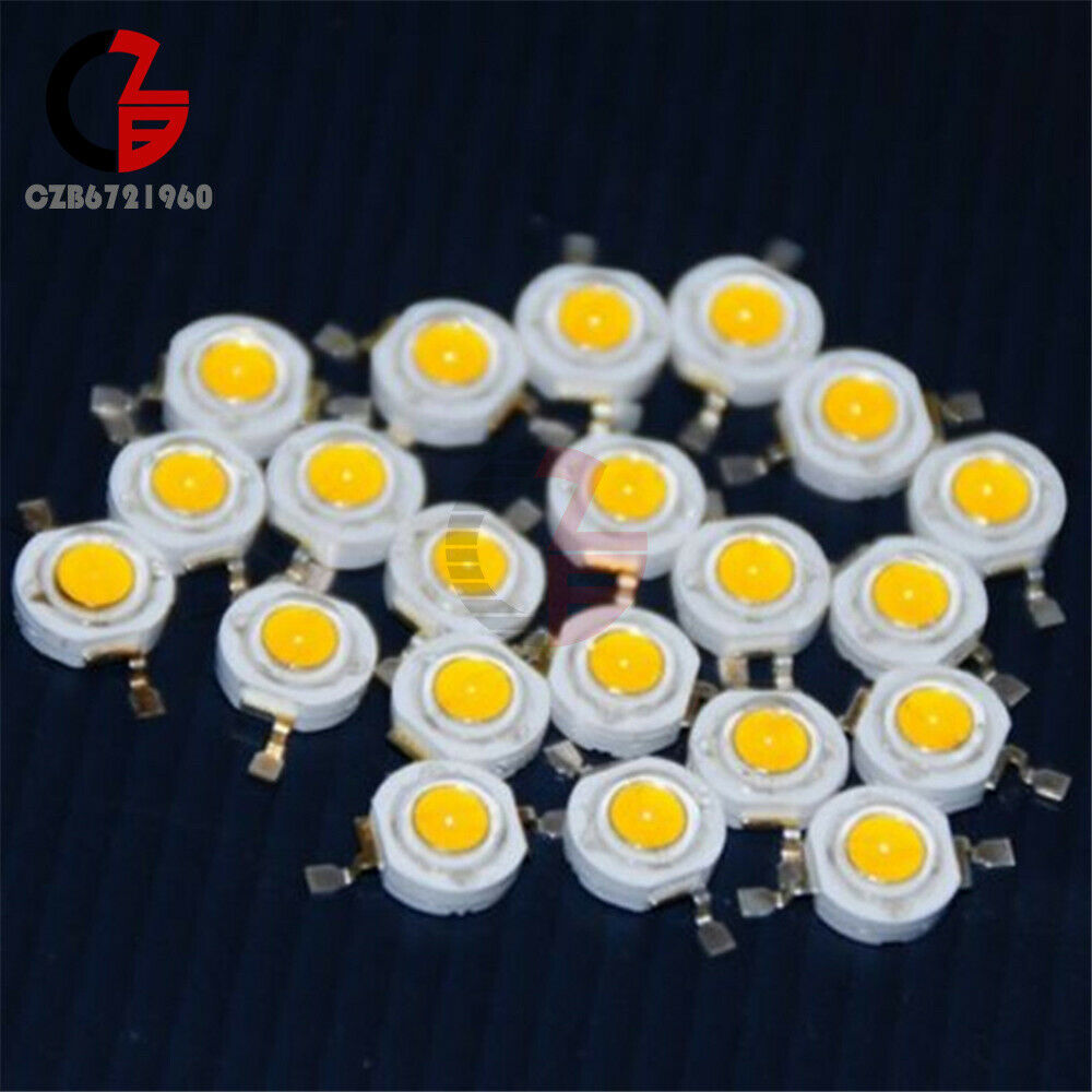 5PCS 3W Led Chip High Power LED Beads Warm White 200LM