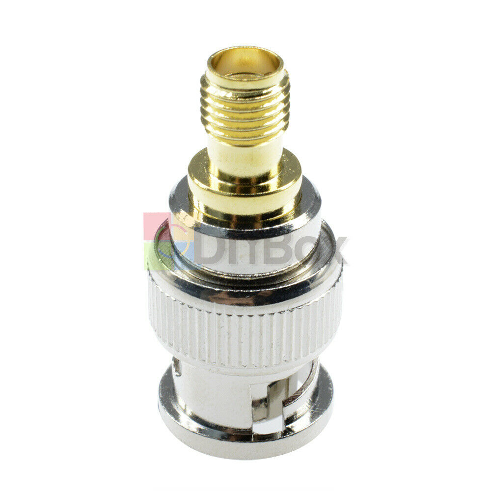 2pieces Coaxial SMA Male Plug to BNC Female M/F Radio Antenna Adapter Connect