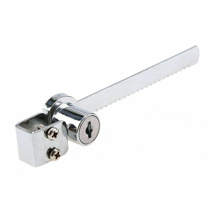 5.51" Glass Sliding Door Ratchet Lock Closet Zinc Alloy Lock Home Security