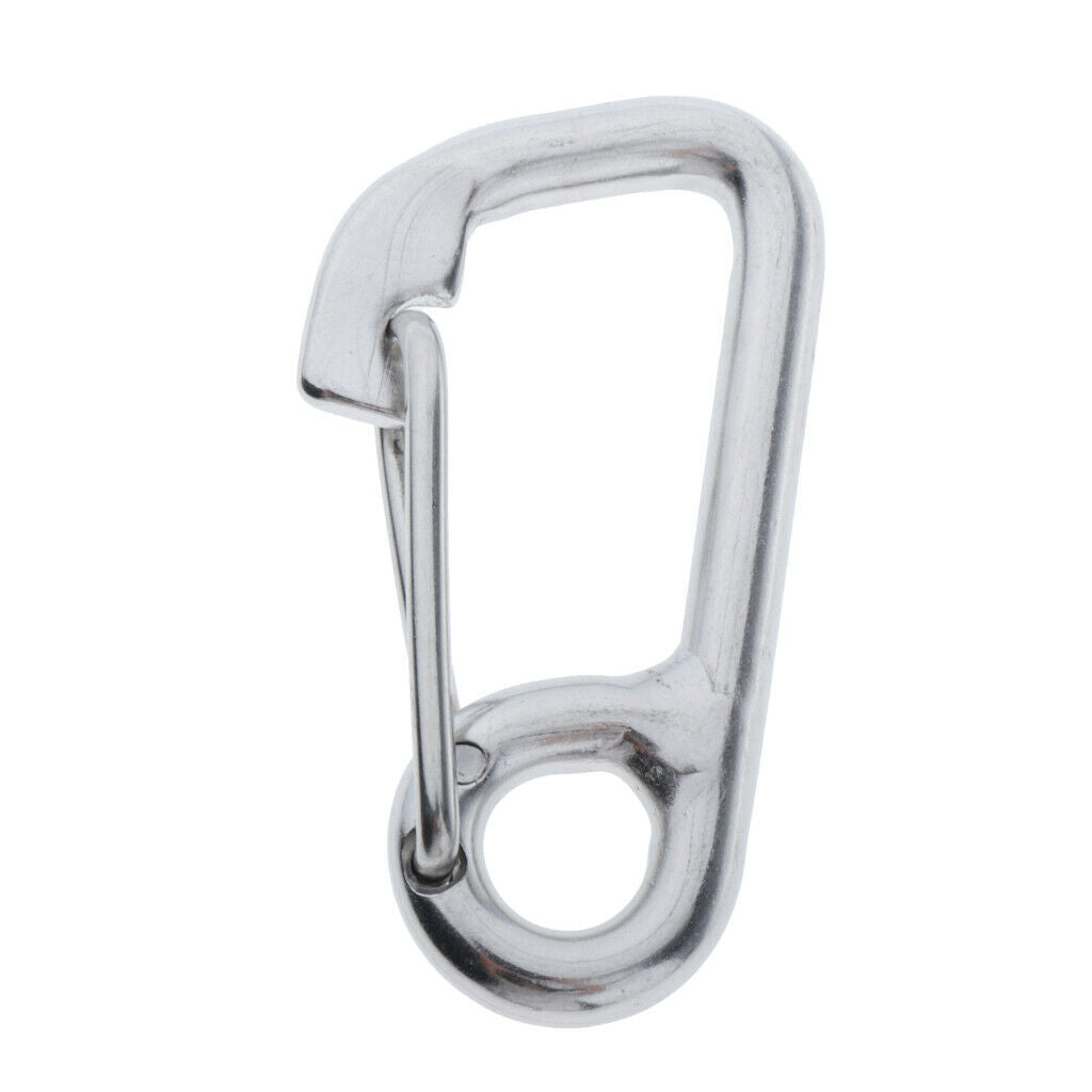 2 Pieces Premium Carabiner Diving Spring Hook Snap Eyelet Reel Connector
