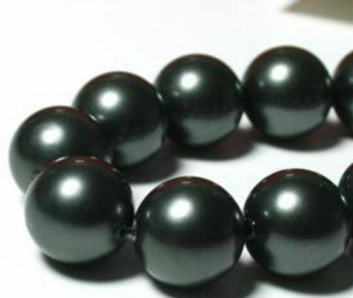 8mm Black South Ocean Shell Pearls Beads 15 "AAA