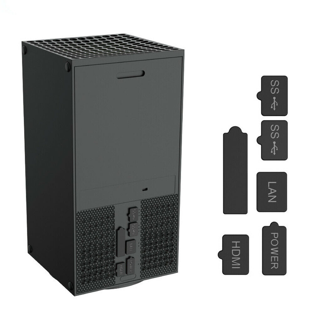 Gaming Console Cover Net Silicone Plugs for Xbox Series X Dustproof Suit @