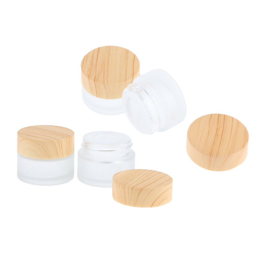 4Pcs Empty  Cosmetic Jars Bottles for Eyeshadow Lotions Creams Mud Masks