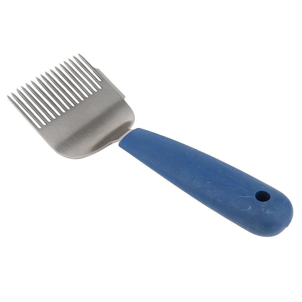 8'' Steel Straight Needle Uncapping Fork Bee Honey Sparse Rake Shovel Tool