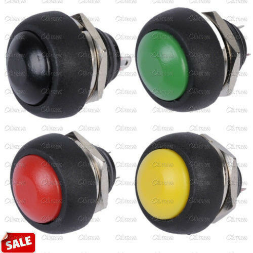 4Pcs 12mm Waterproof Momentary ON/OFF Push Button Mini Round Switch