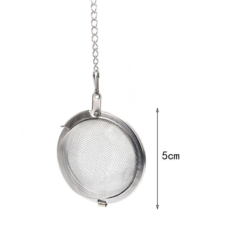 5cm Stainless Tea Infuser Sphere Locking Spice Ball Strainer Filter Strai.l8