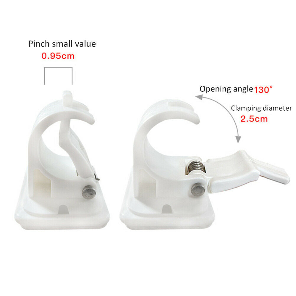 Fishing Rod Racks Vertical Holder Wall Mounted Storage Clips Clamps Holder 2p @